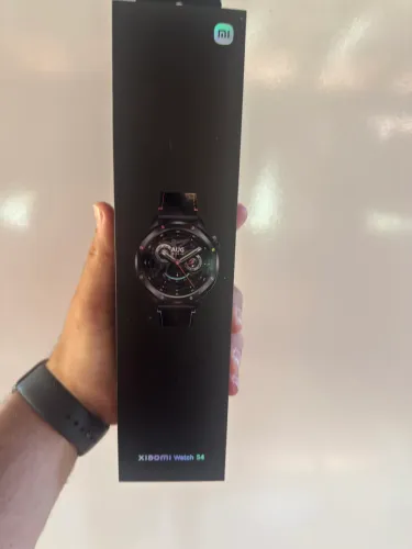 Tela Xiaomi S Watch S4 de 1,43" com pulseira de fluorocarbono com pulseira preta