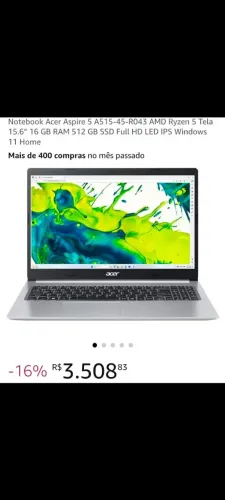 Notebook acer 
