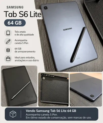 Tablet S6 lite com caneta S Pen