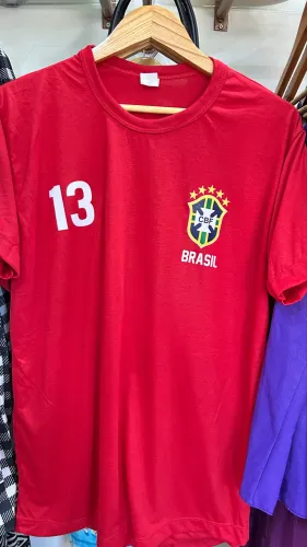 Camisa Brasil vermelha 13  Seleção 