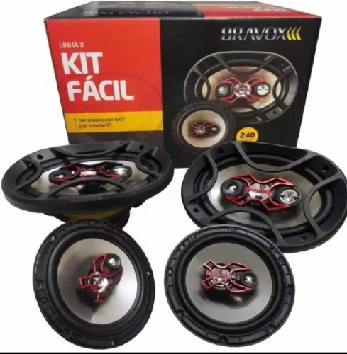 Kit 4 alto-falantes bravox