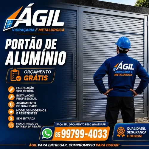 Portão de alumínio projetados