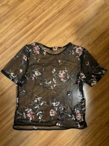 Blusa feminina transparente Amaro