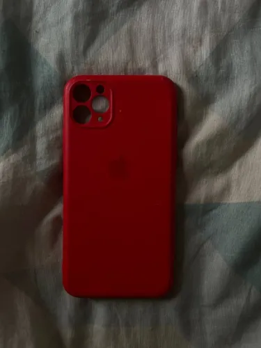 Capa Rosa para Iphone 11 Pro Max revistada com camurça por dentro e siliconada por fora