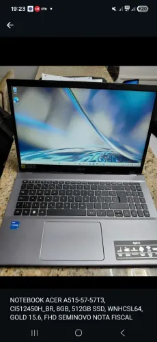 Notebook acer I5