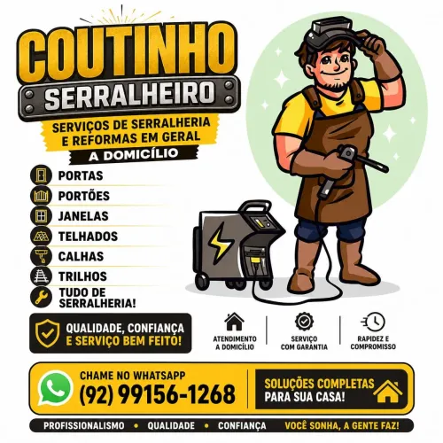 Serviços de serralheria,e reformas em geral a domicílio ou pronta entrega