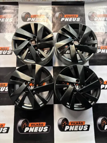  Jogo de Roda Original VW Aro 15 Polo MSI Novas 5x100 Serve Fox Nivus T-Cross