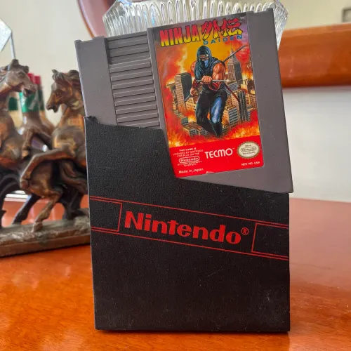 jogo nes nintendo - ninja gaiden 1 - com case original - cartucho 8 bits nintendinho