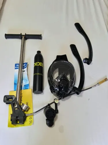 Máscara de mergulho com oxigênio profissional