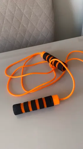 Corda de Pular Profissional com Rolamento Jump Rope MBFit - Laranja