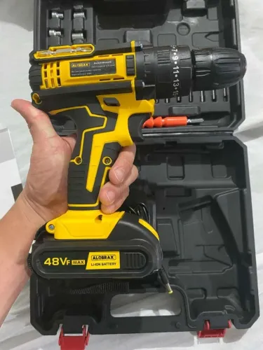 Parafusadeira / Furadeira 48V sem Fio com 2 Baterias e Acessórios