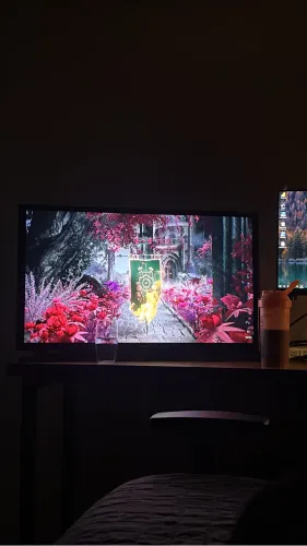 Televisão 32 Samsung pés