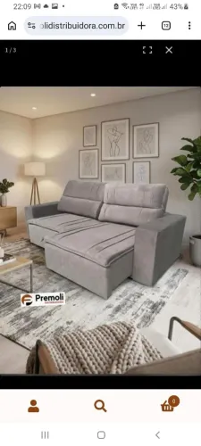 Sofá Toquio temos sofá R$ 490,00 sofá 2/3 R$ 750,00 conjunto completo