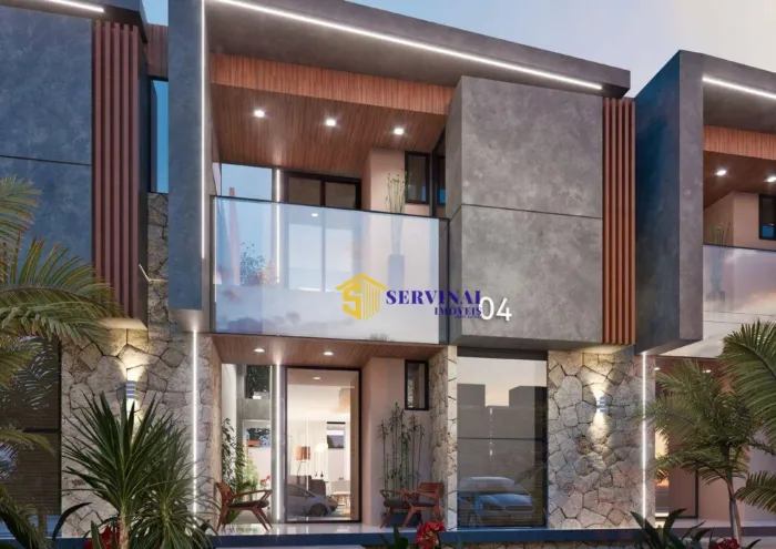 Casa com 3 dormitórios à venda, 128 m² por R$ 679.900 - Urucunema - Eusébio/CE