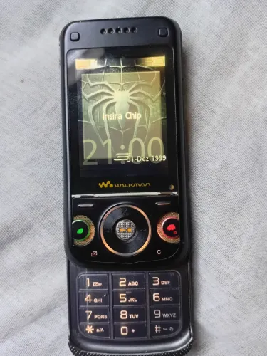 Celular sony ericson nao abre menu chip nao testado