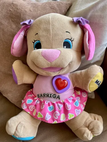 Pelúcia Aprender e Brincar Irmã Do Cachorrinho - Fisher-Price.