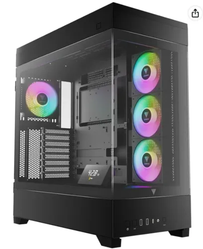 Gabinete Gamer Gamdias Atlas P1 ARGB 4 Fans Preto - LACRADO
