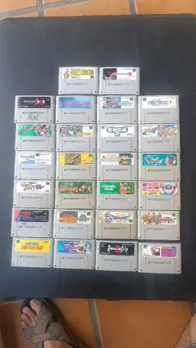 Fitas super Nintendo famicon japonês