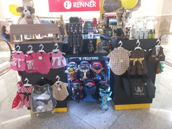 Quiosque acessórios pets Floripa shopping 