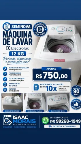 Máquina de lavar Eletrolux 12 kg