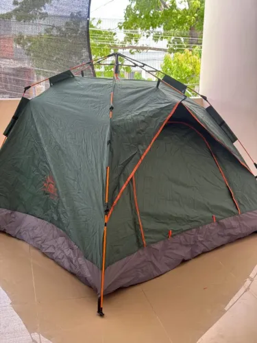 Barraca de Acampar 4 Pessoas - Impermeável, Completa e com Varetas
