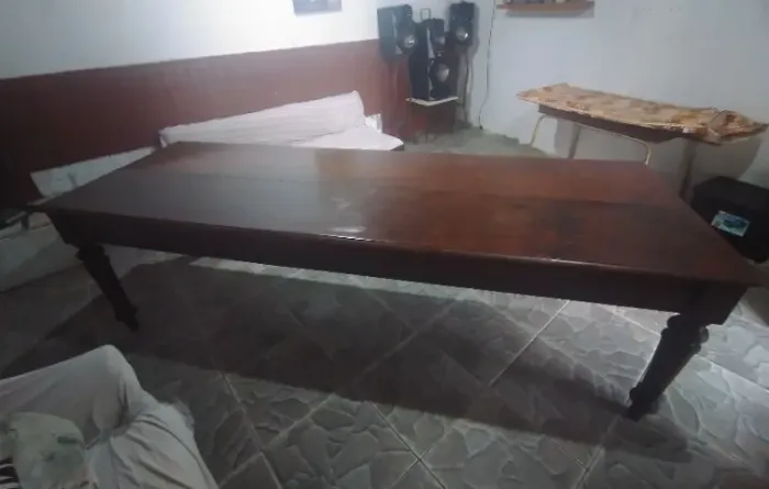 Mesa de jantar séc.19 madeira maciça
