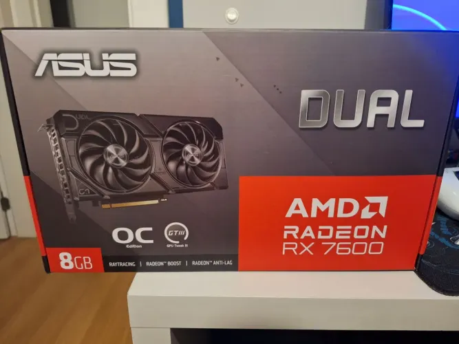 Placa de Vídeo - Rx 7600 8gb