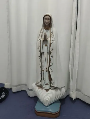 Imagem de Nossa senhora de Fátima 65 cm gesso