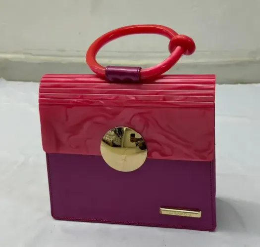 Bolsa Chenson Rosa E Pink Semi Nova