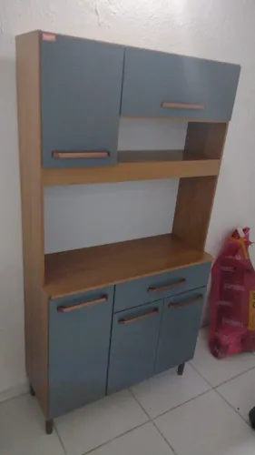 Armário de Cozinha Elegante com Divisórias Inteligentes para voce - Off white