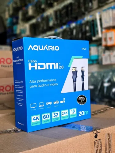 Cabo HDMI 20 M. ( Alta performance para áudio e vídeo)