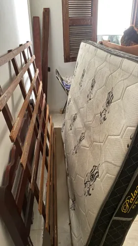 Cama casal 100% madeira