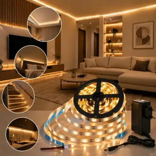 Fita Led Branco Quente 12v 300 leds ip65