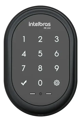 Fechadura Digital De Sobrepor Fr 102 Preto Intelbras