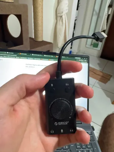Orico sc2 placa de som usb externa