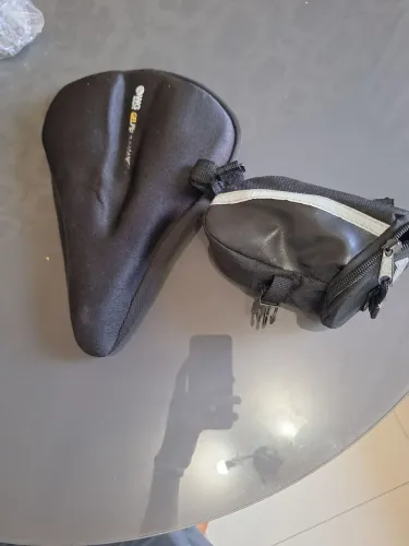 Kit capa de selim+bag de selim bike 