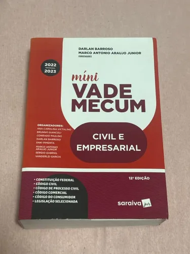 Mini Vade Mecum Civil e Empresarial Saraiva 12ª Edição 2022/2023