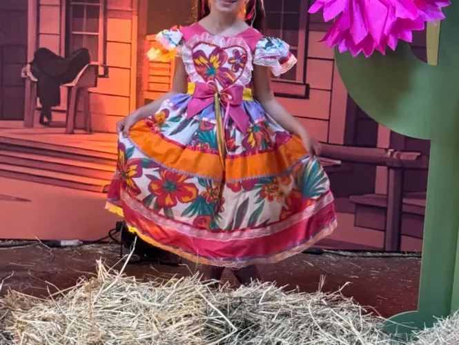 Vestido junino infantil