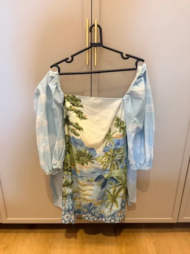 Vestido farm curto estampado