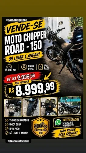 Motocicleta Chopper Road