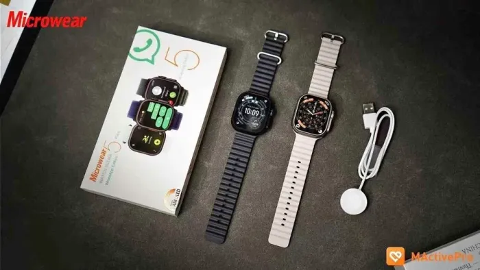 Relógio Inteligente Iwo U5 com tela Amoled de 49MM Série 11 