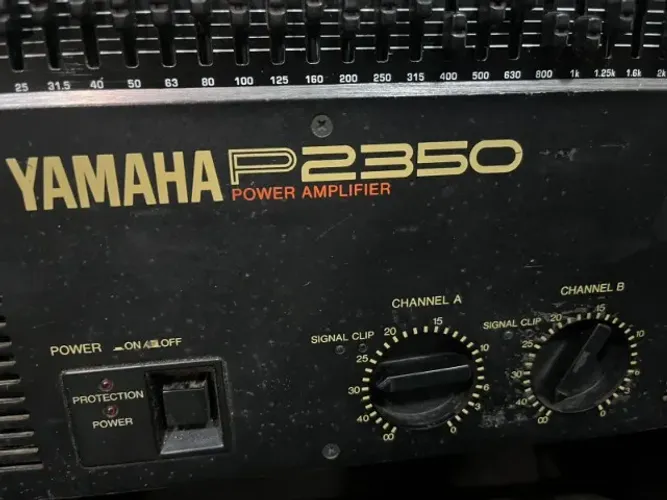 Amplificador Potência Yamaha P2350 Japonesa + Eq Behringer