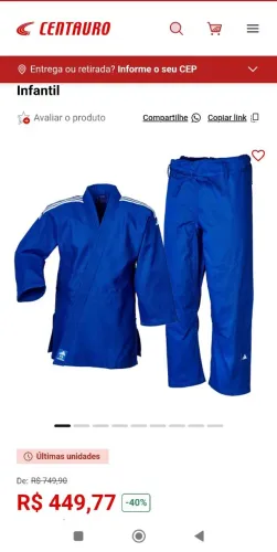 Kimono Adidas infantil