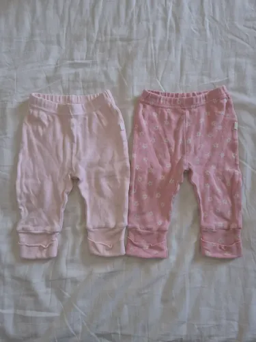 Kit 2 calças Baby Way rosa RN