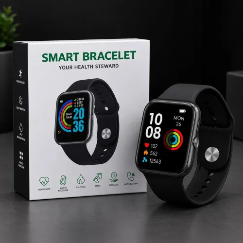 Smartwatch - monitoramento saúde e notificações.