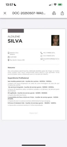 Auxiliar de serviço gerais 
