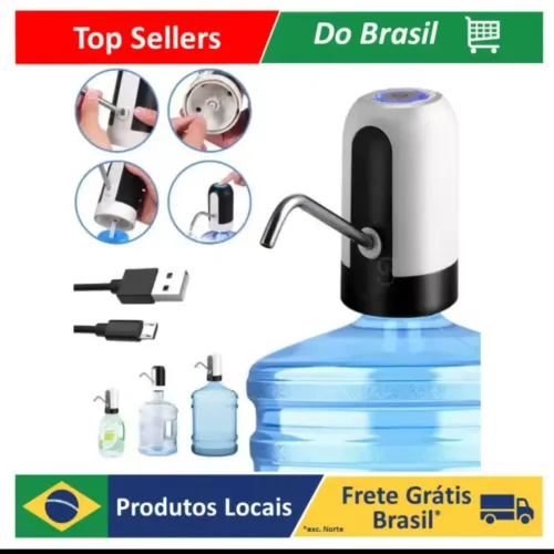 Bomba Elétrica para Galão / Garrafão de Água Digital