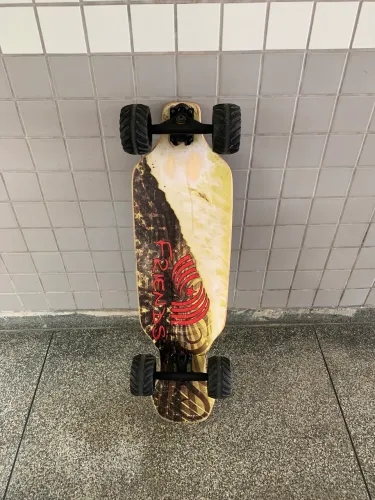 Skate longboard downhill.