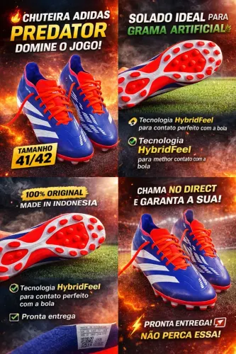 CHUTEIRA ADIDAS PREDATOR 41/42 - NEXT IMPORTADOS