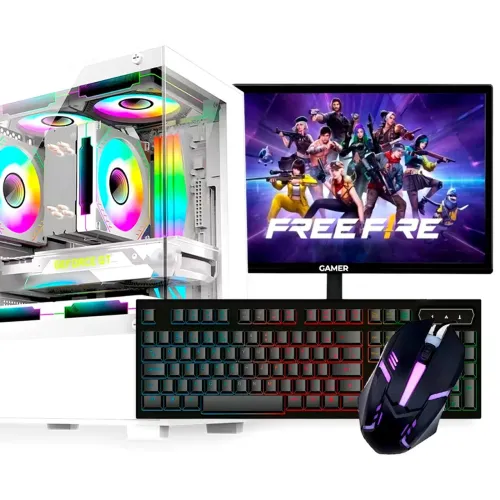 PC Gamer Completo, Intel Core i5, GT 210, 12GB de Ram, SSD 480GB, Monitor 19